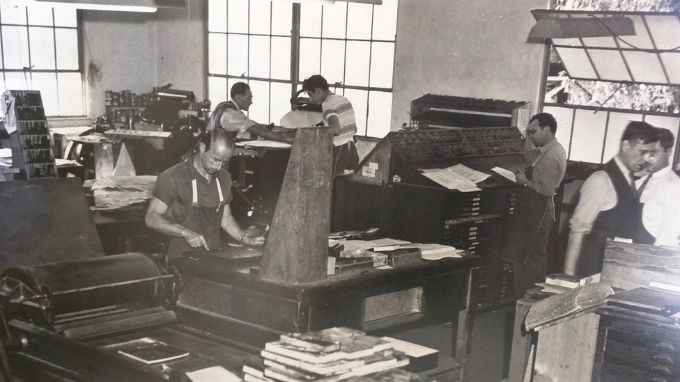 Old photo of Earl Hays Press