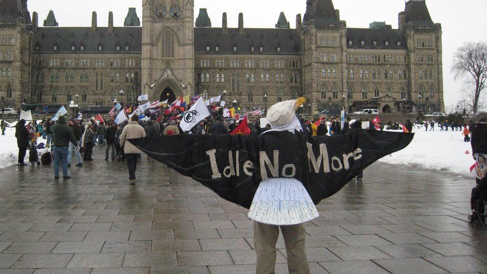 Idle No More protest on Parliament Hill