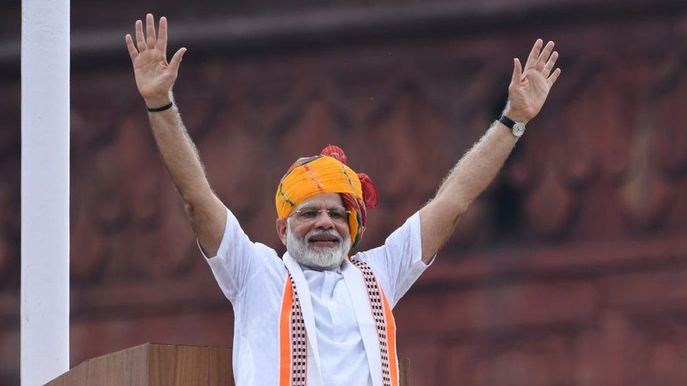 Prime Minister Narendra Modi pledges to make India a developed country in  25 years