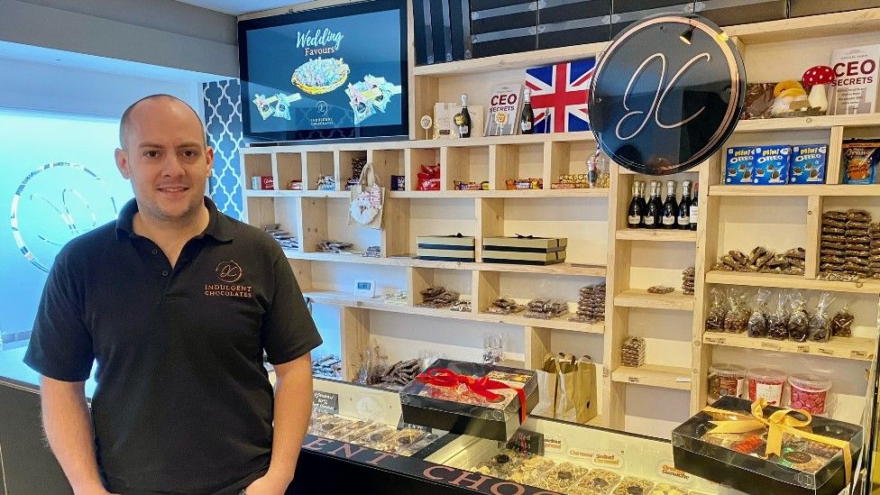 Keith Tiplady at his chocolate shop