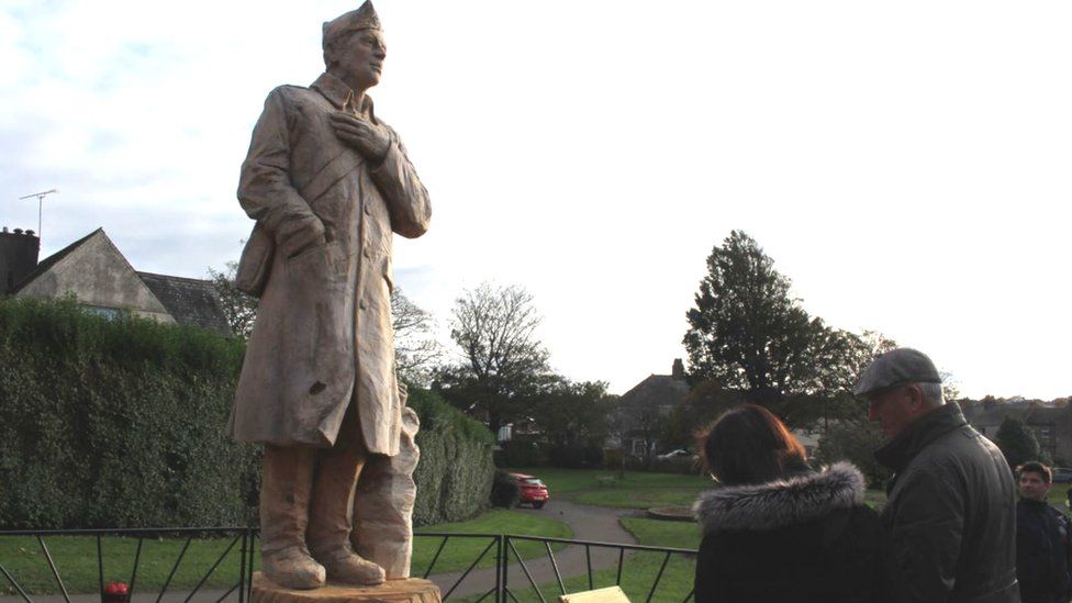 Workington statue of soldier