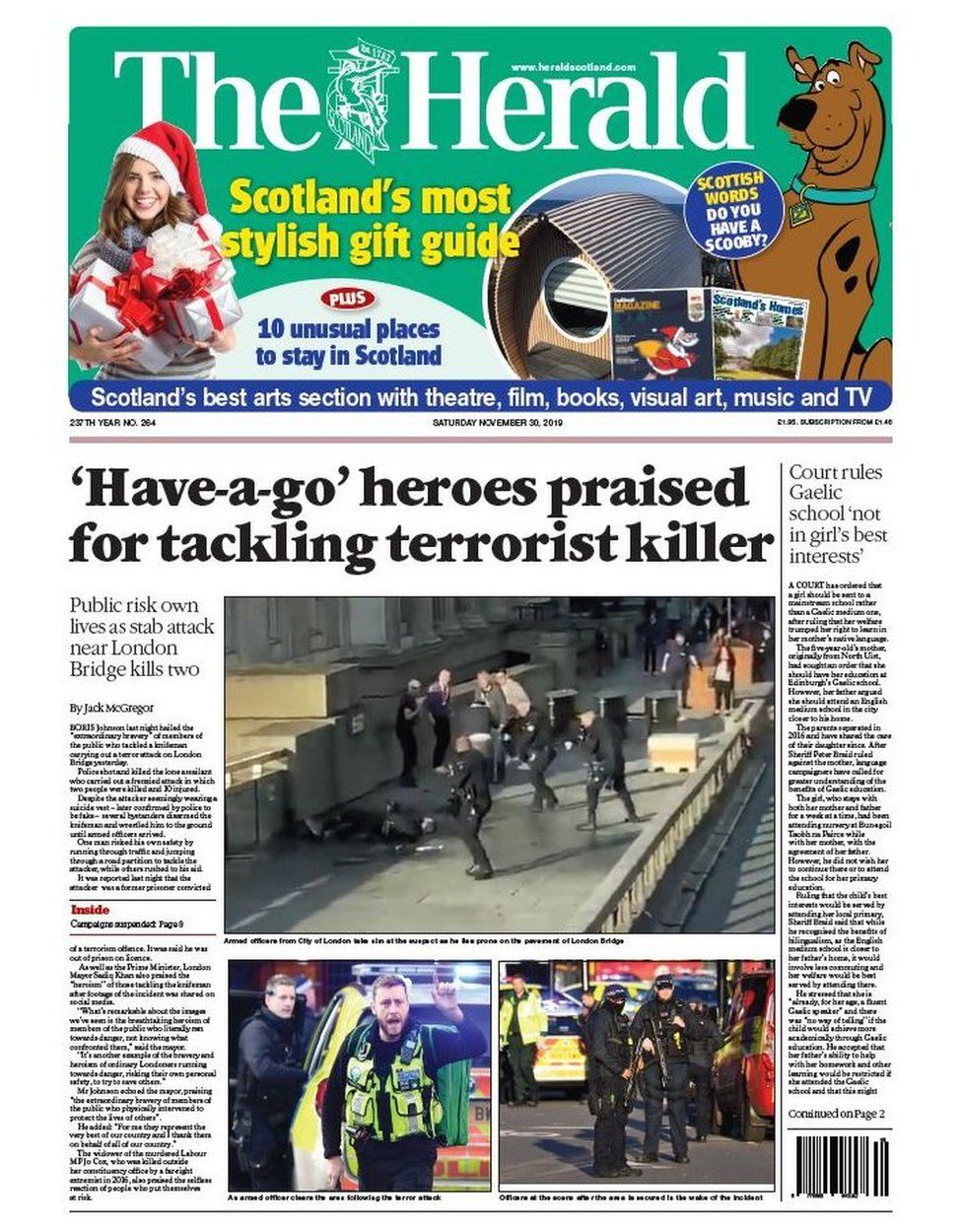 Scotland S Papers Horror And Heroes On London Bridge c News