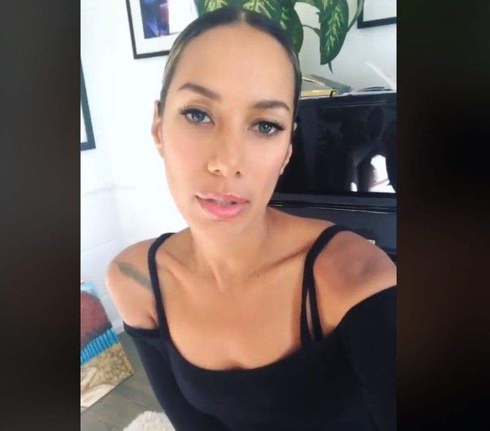 Leona Lewis in her Facebook video