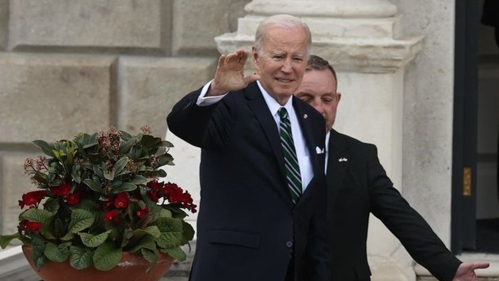 Joe Biden In Ireland President Says I M At Home Bbc News