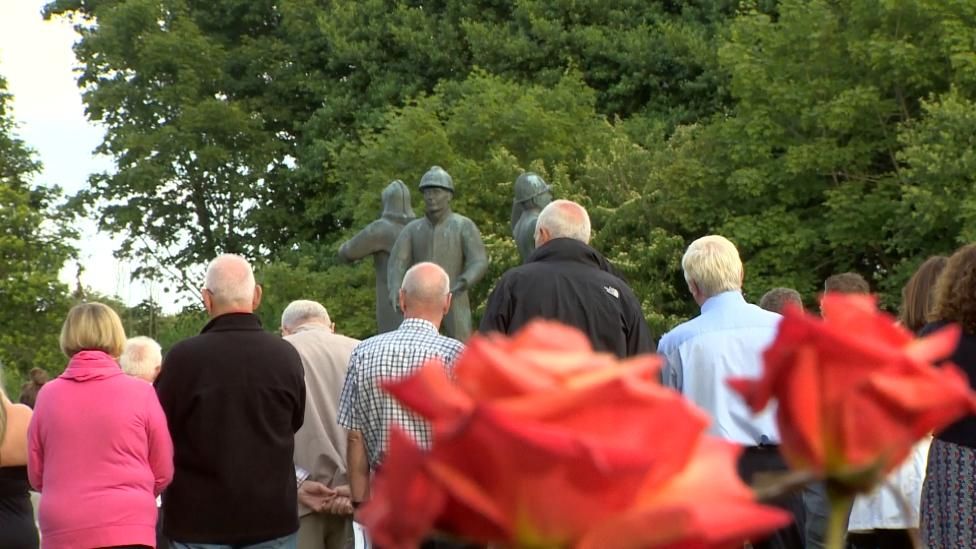 Silence being observed at memorial