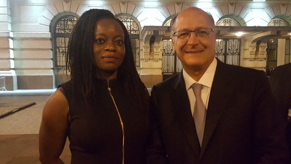 NneNne Iwuji-Eme and Geraldo Alckmin