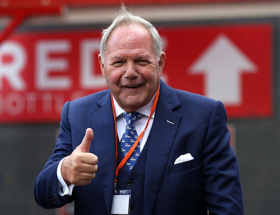 Barry Fry smiling, giving thumbs-up