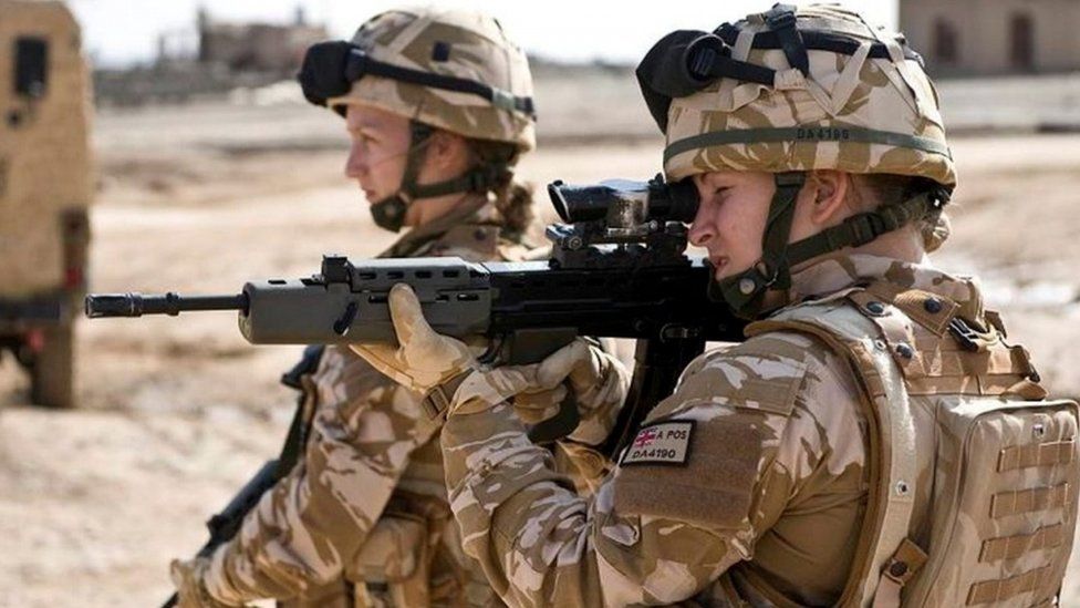 Female British soldiers in Afghanistan