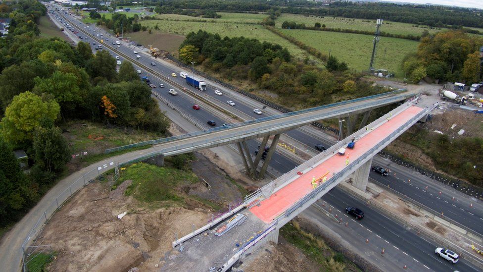 Major delays expected with complete closure of M74 section BBC News