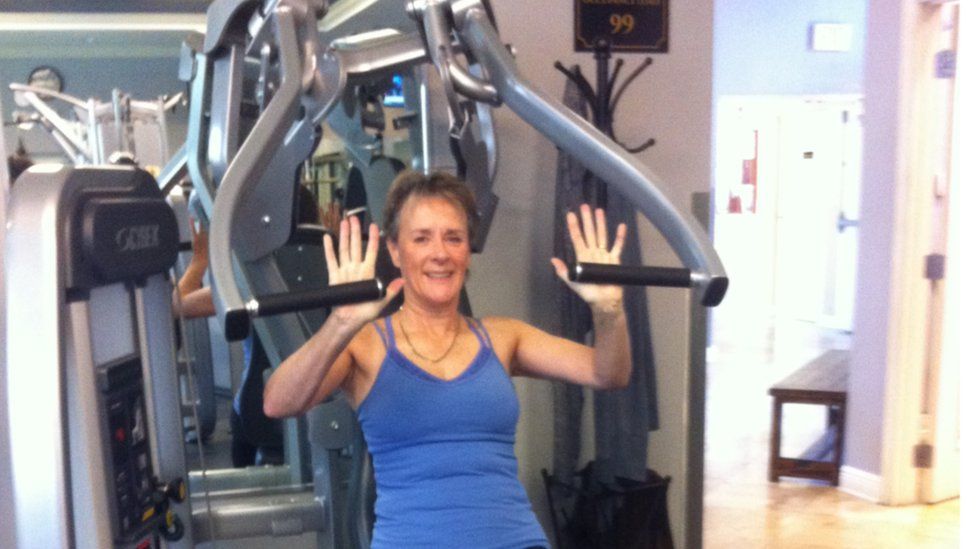 Helen Stenson exercising