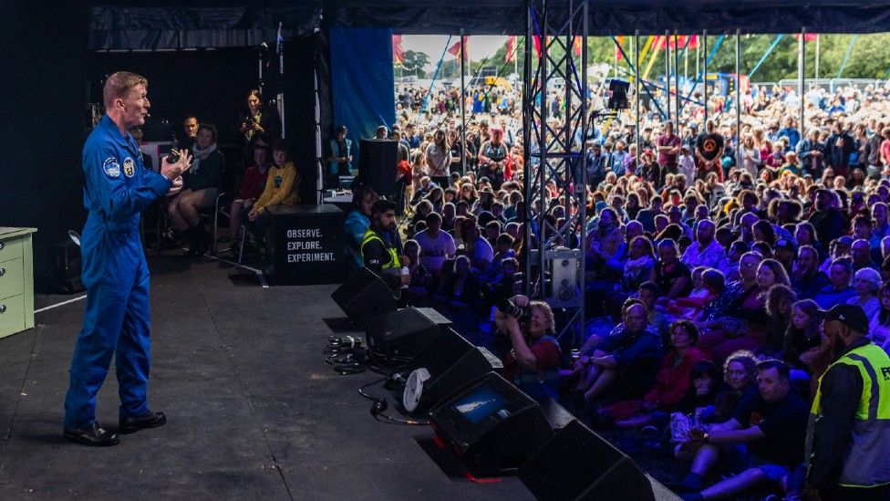 Maj Tim Peake at Bluedot festival