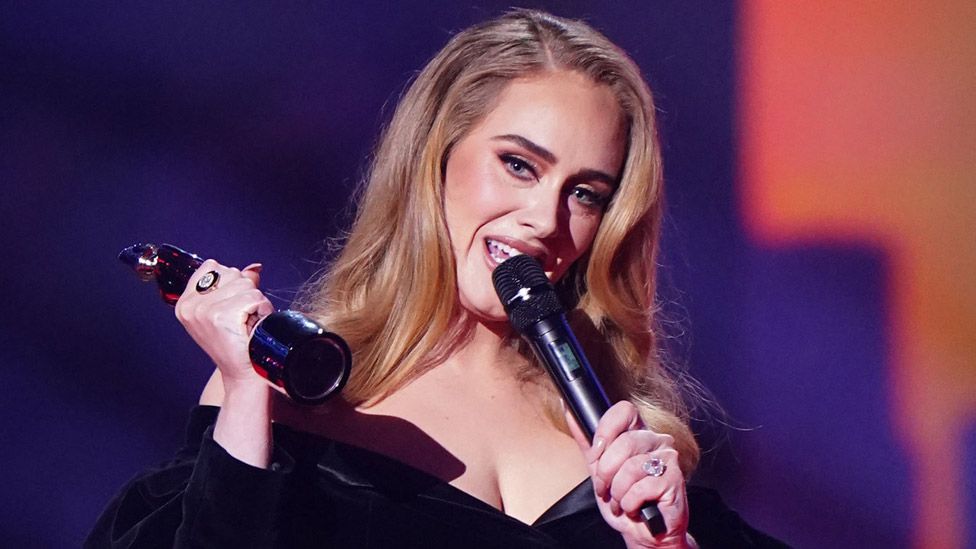 Adele at the Brit Awards