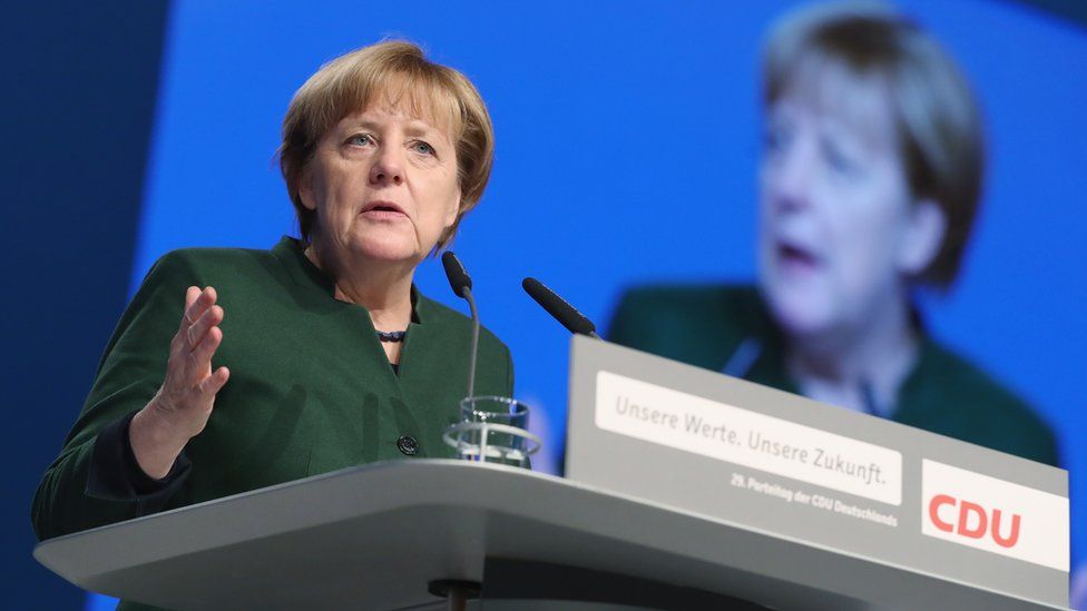 German Chancellor Angela Merkel