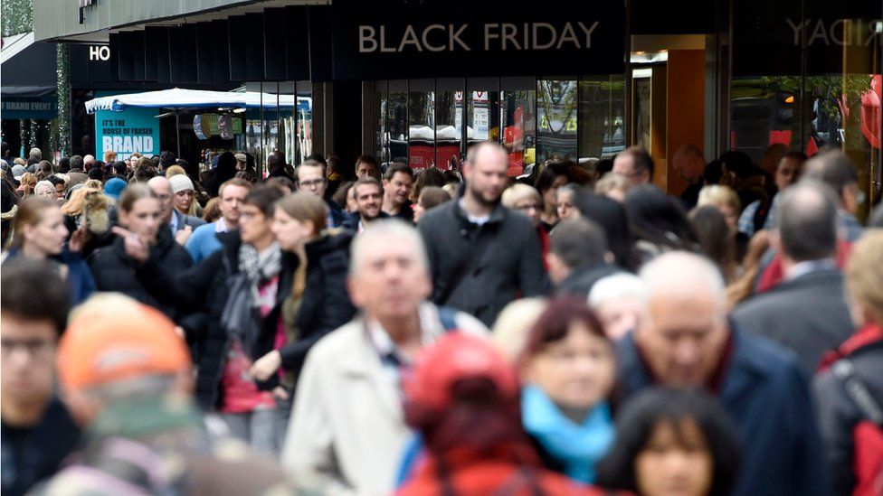 Footfall was still high on London's Oxford Street