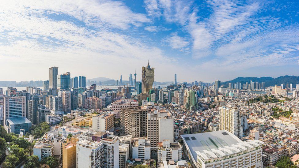Panorama of Macau city