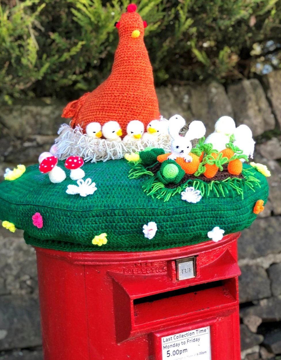 Post box Easter decoration