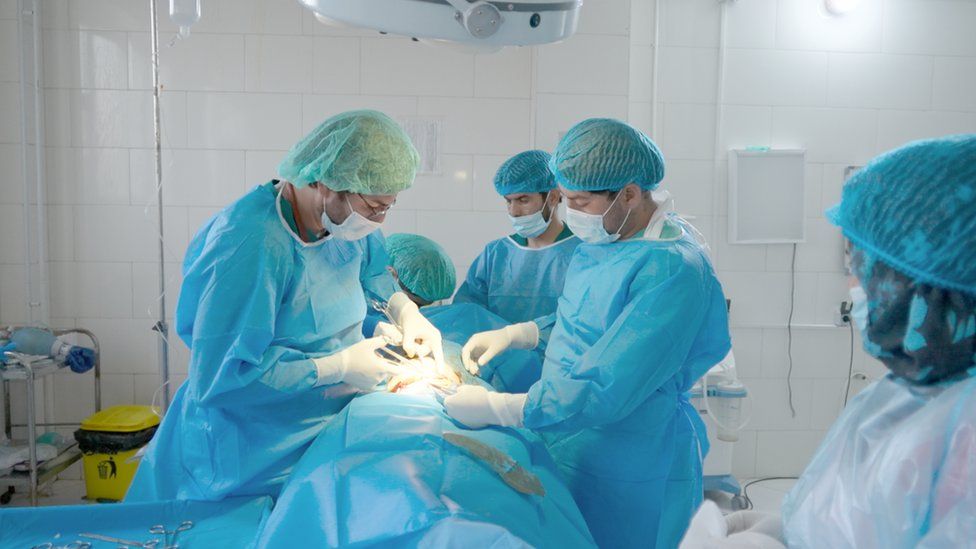 An operation is performed in Ghor hospital