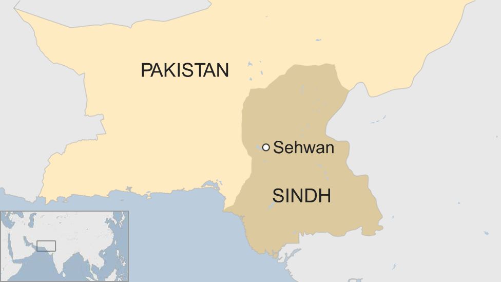 Map of Sindh in Pakistan