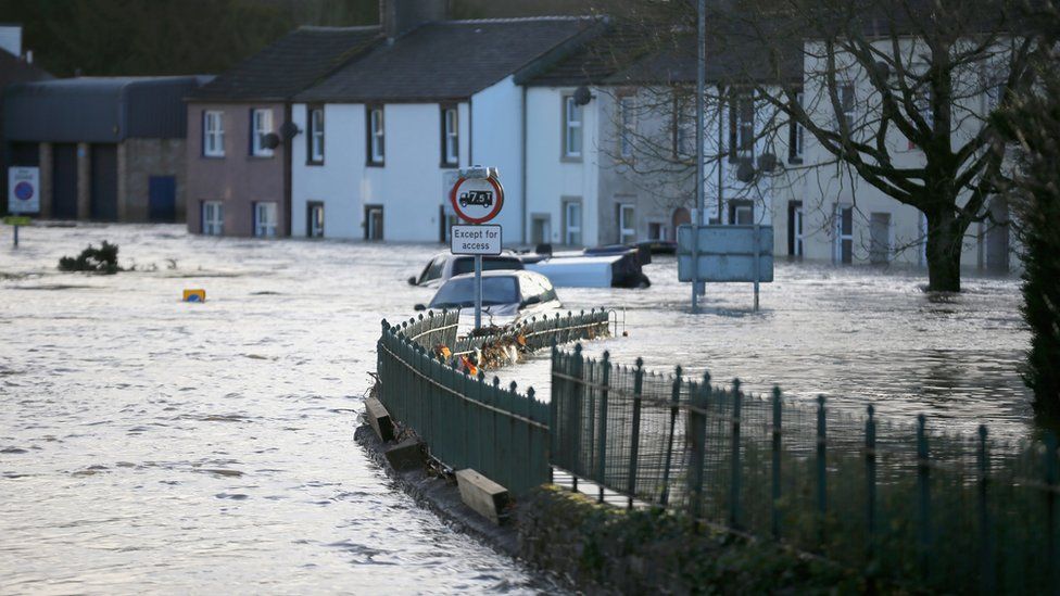 Flooded street, Cockermouth (Getty Images)