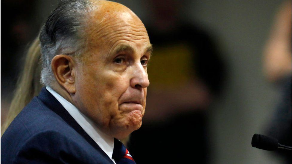 Giuliani at a Republican hearing