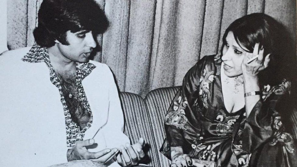 Gulshan Ewing with Amitabh Bachchan