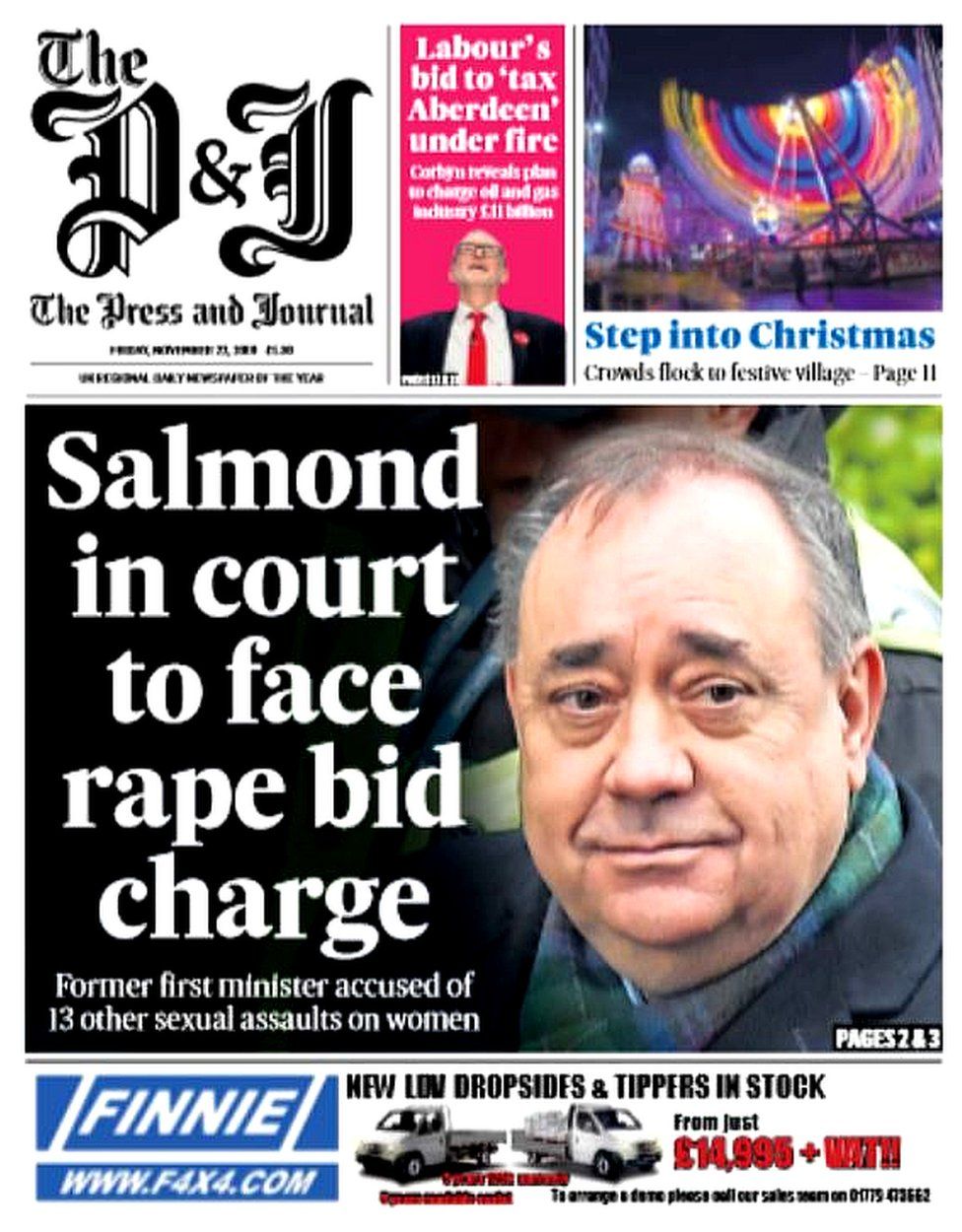 Scotlands Papers Alex Salmond Sex Assault Charges Denial Bbc News