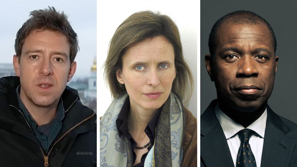 BBC correspondents Nick Beake, Orla Guerin and Clive Myrie have all reported on the war inside Ukraine