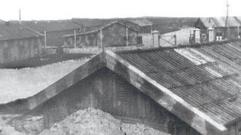 Photograph of one of the former labour sites taken during Alderney's occupation