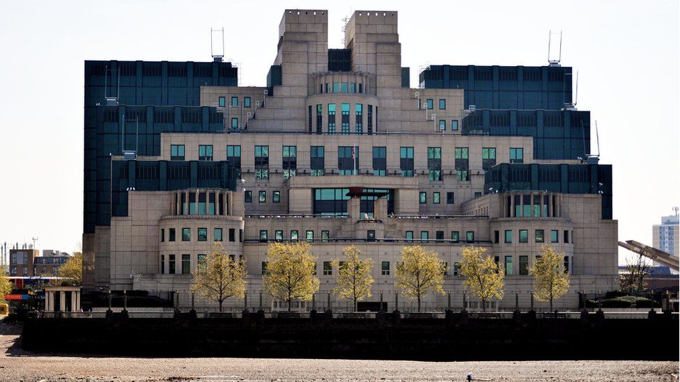The MI6 headquarters at Vauxhall in London