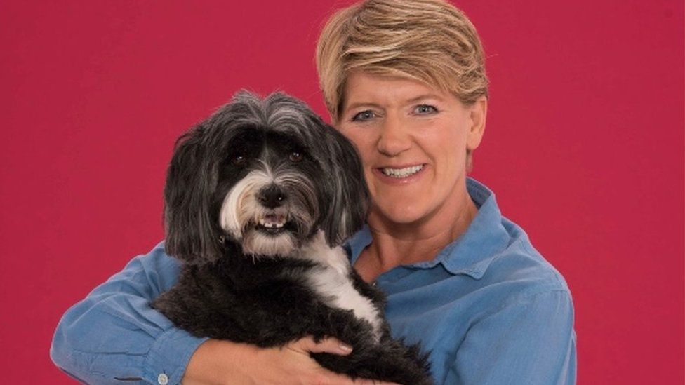Clare Balding and Archie