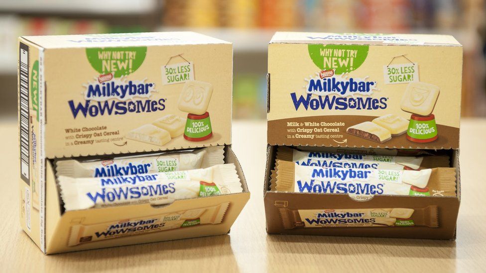 Nestle Milkybar Wowsomes chocolate bars.