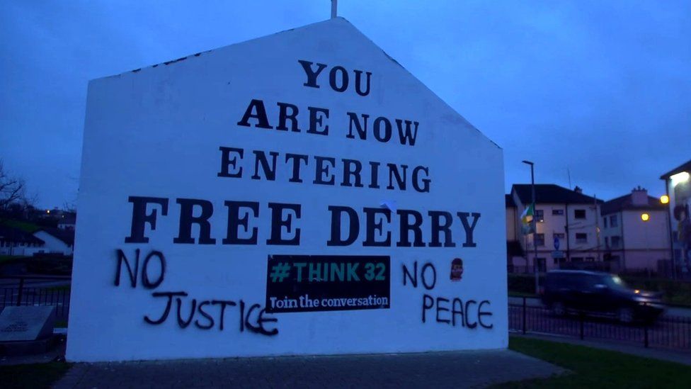 Graffitti on Free Derry Corner