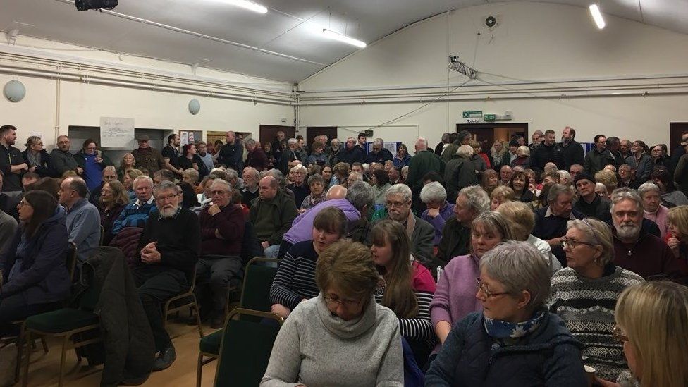 Residents in meeting about village scheme