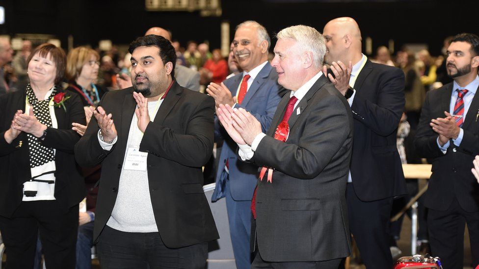 Labour councillors celebrate victory in Coventry