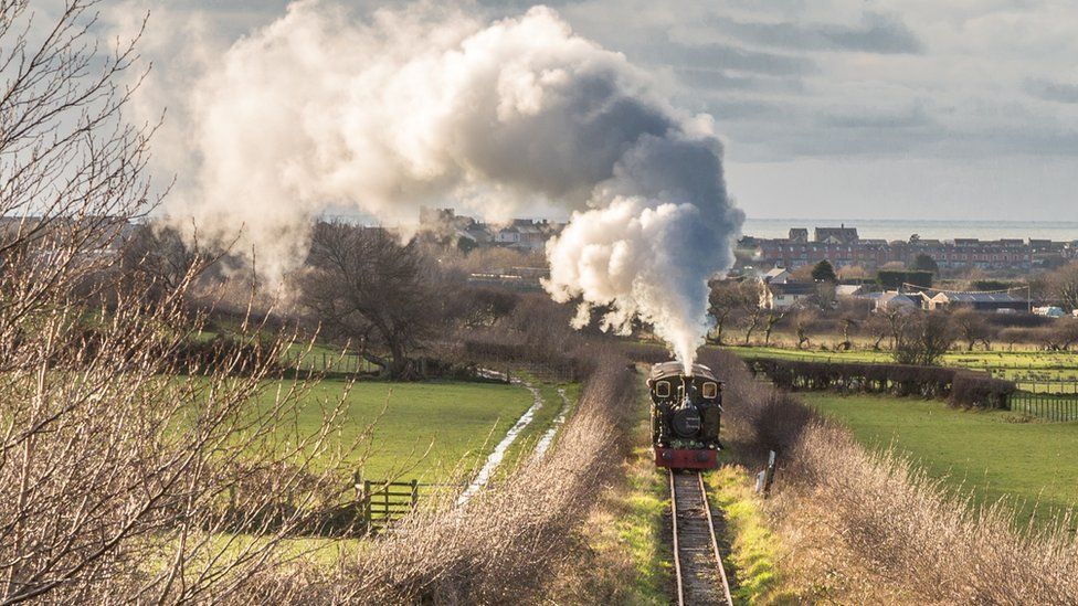 Steam train on Talyllyn Railway