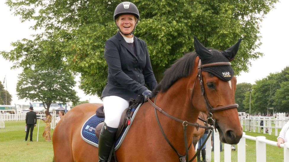 Cavallo e cavaliere al Royal Norfolk Show