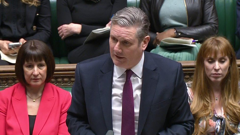 Sir Keir Starmer at Prime Minister's Questions