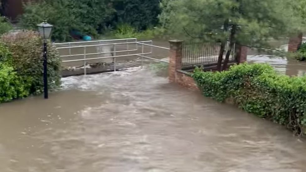 Flooding in Ongar, Essex