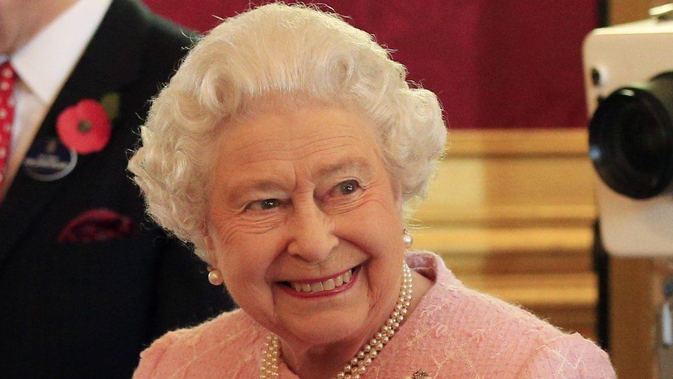 The Queen at a reception for the community of Commonwealth Organisations at St James's Palace on 27 October 2015