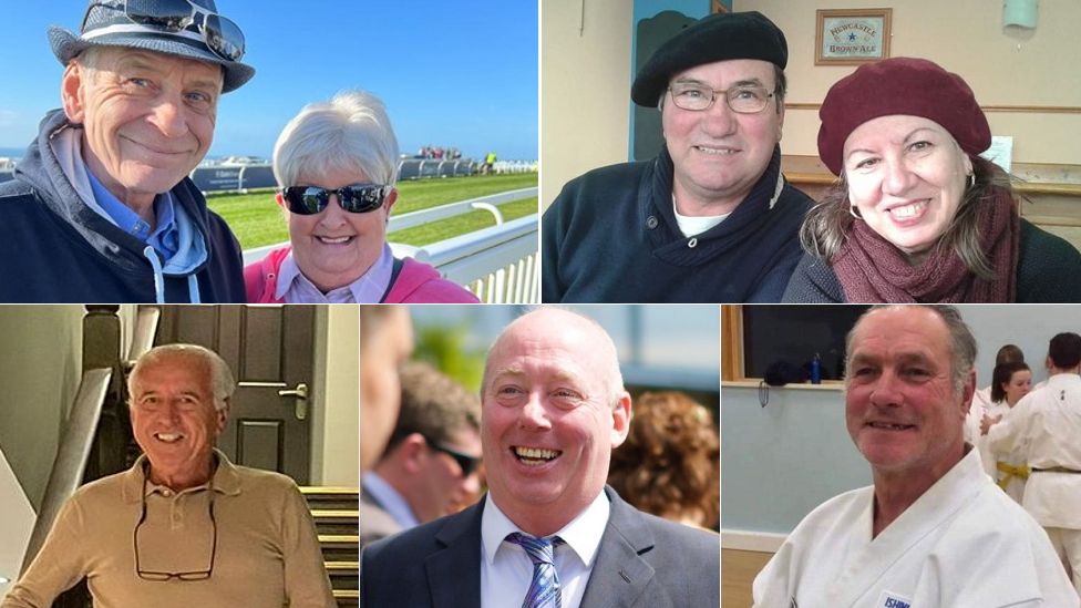 Seven people who died in Jersey flats explosion: Clockwise from top left: Derek and Sylvia Ellis, Romeu and Louise de Almeida, Peter Bowler, Billy Marsden and Raymond Brown