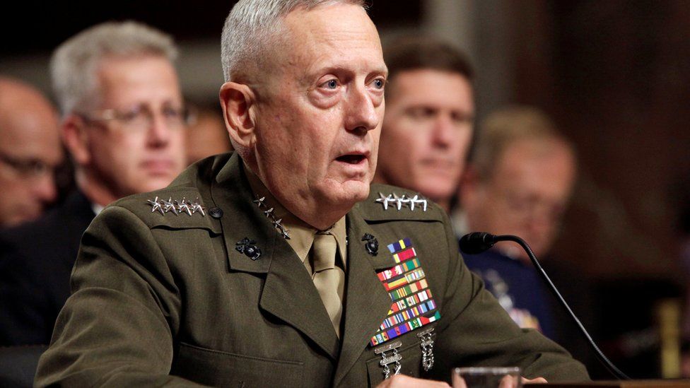 General James Mattis testifies before the Senate Armed Services Committee hearing on Capitol Hill in Washington, US, on 27 July 2010