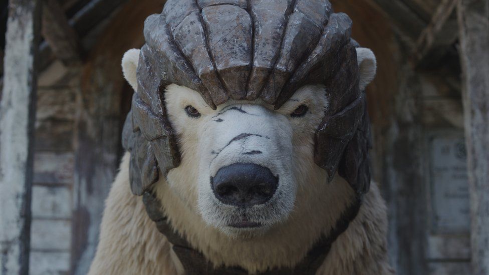 A fantastic polar bear-like creature from His Dark Materials