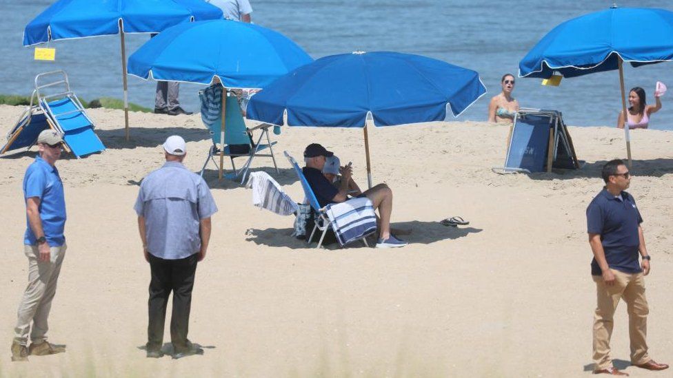 President Biden is spending the week at his holiday home in Rehoboth Beach, Delaware