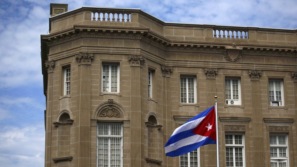 The Cuban embassy in Washington