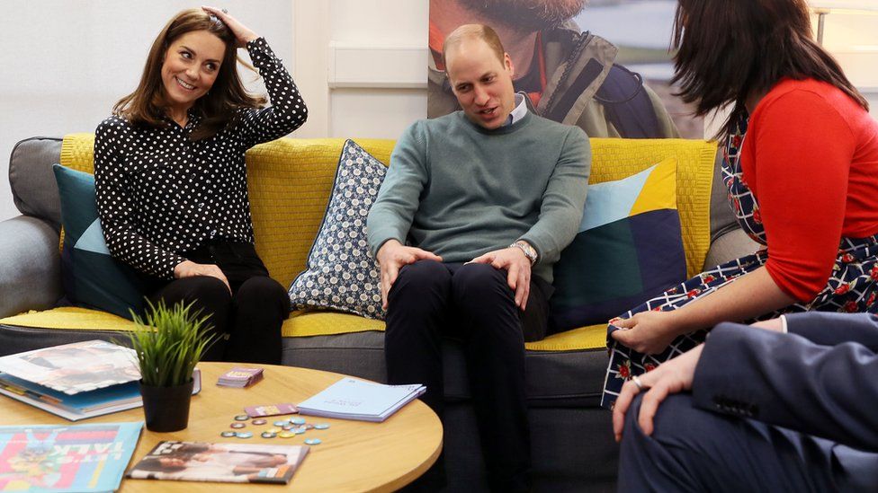 Duke and Duchess of Cambridge at a mental health charity