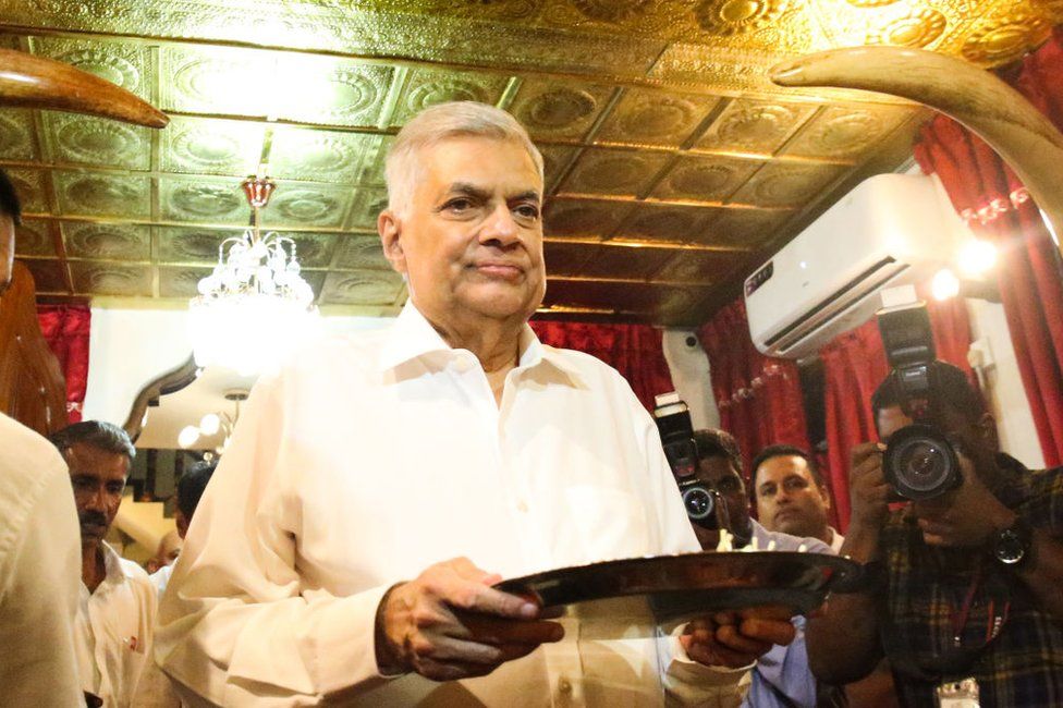 Ranil Wickramasinghe in Colombo, 12 May