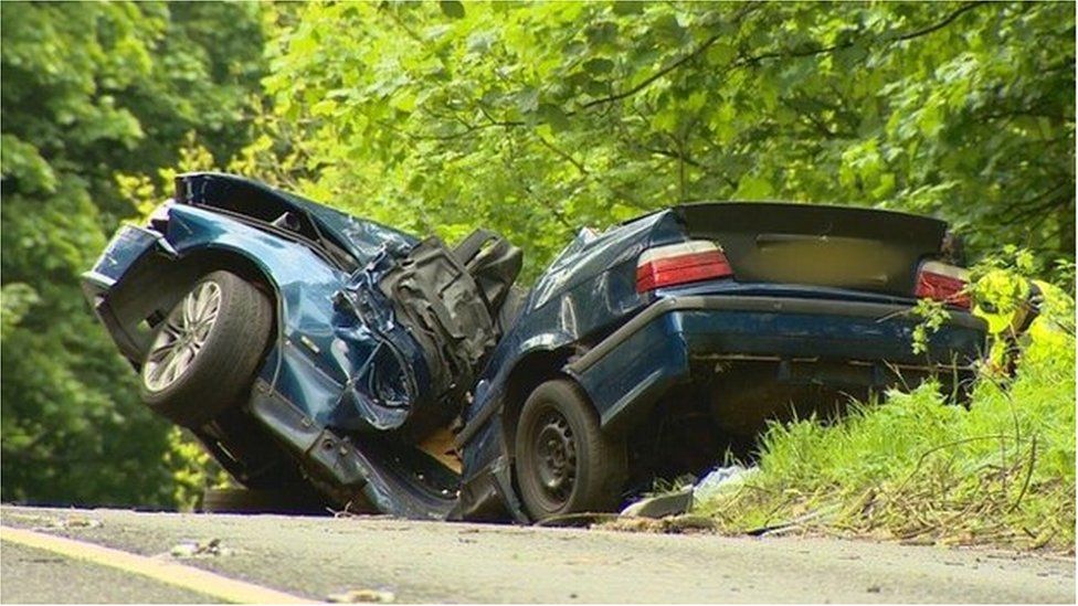 Driver Callum Brown jailed over friend's car death BBC News