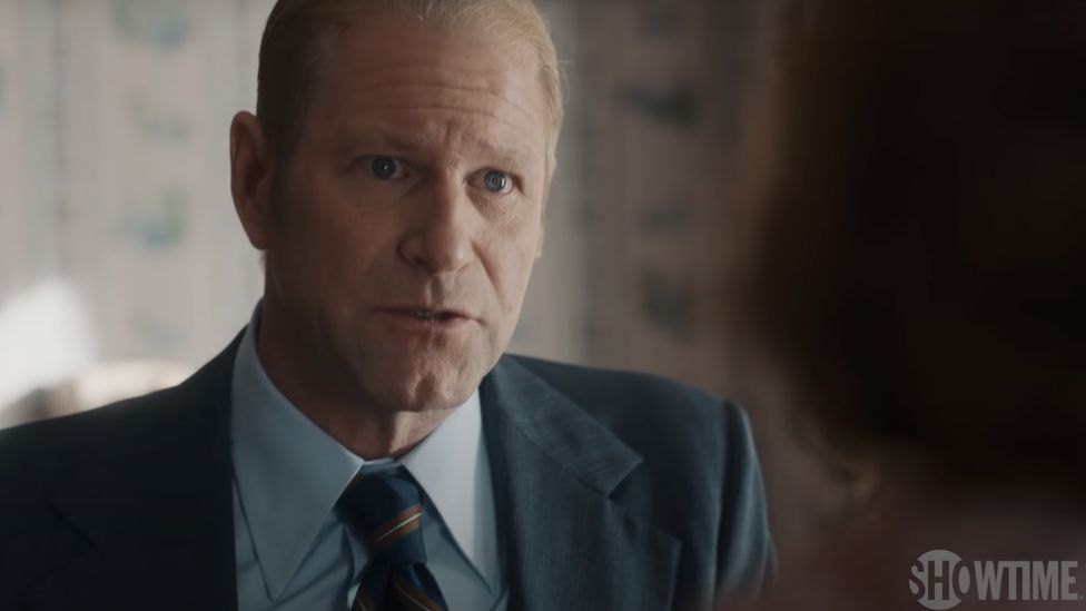 Aaron Eckhart as President Gerald Ford in First Lady