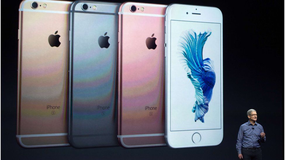 Apple iPhone 6s shown at the 9 September Apple event