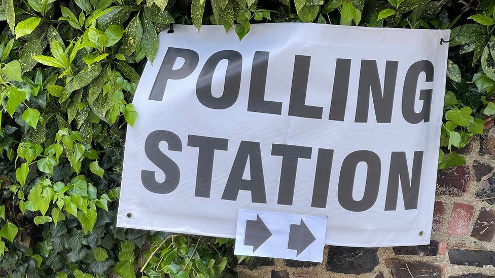 Polling Station sign